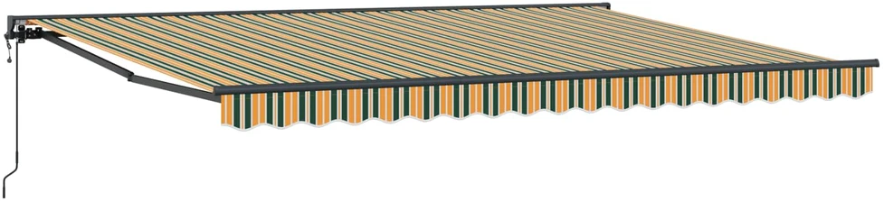 Markizės rėmas Žalia ir geltona 450 × 300 cm