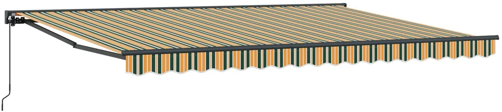 Markizės rėmas Žalia ir geltona 450 × 300 cm