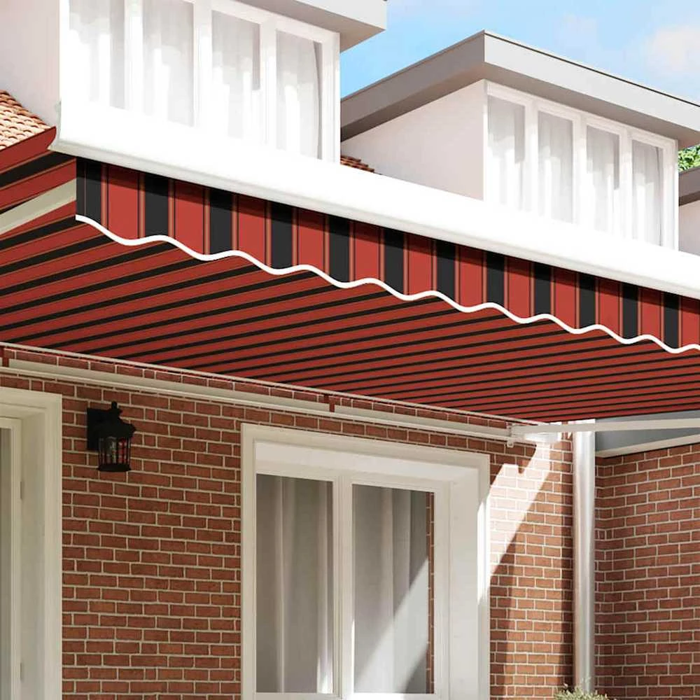 Markizės pakraščio pakeitimas Oranžinis ir Juodas 480 x 20 cm