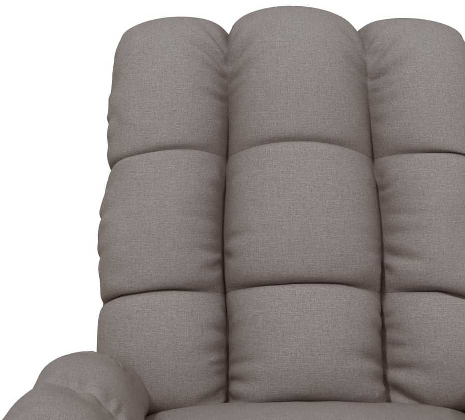 Masažinis krėslas, taupe spalvos, audinys