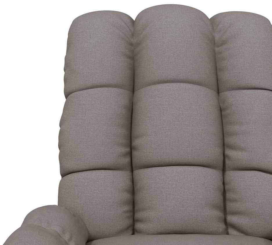 Masažinis krėslas, taupe spalvos, audinys
