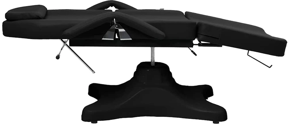 Masažinis stalas, juodos spalvos, 180x62x(86,5-118)cm