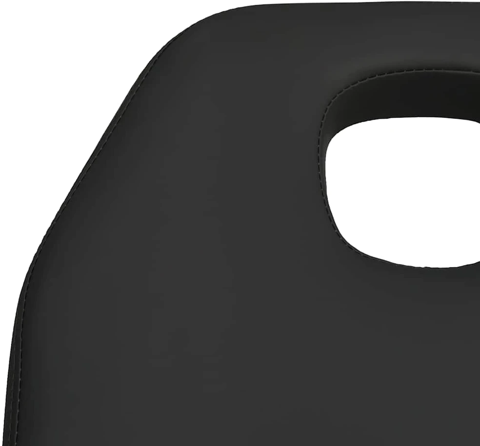Masažinis stalas, juodos spalvos, 180x62x(87-112)cm