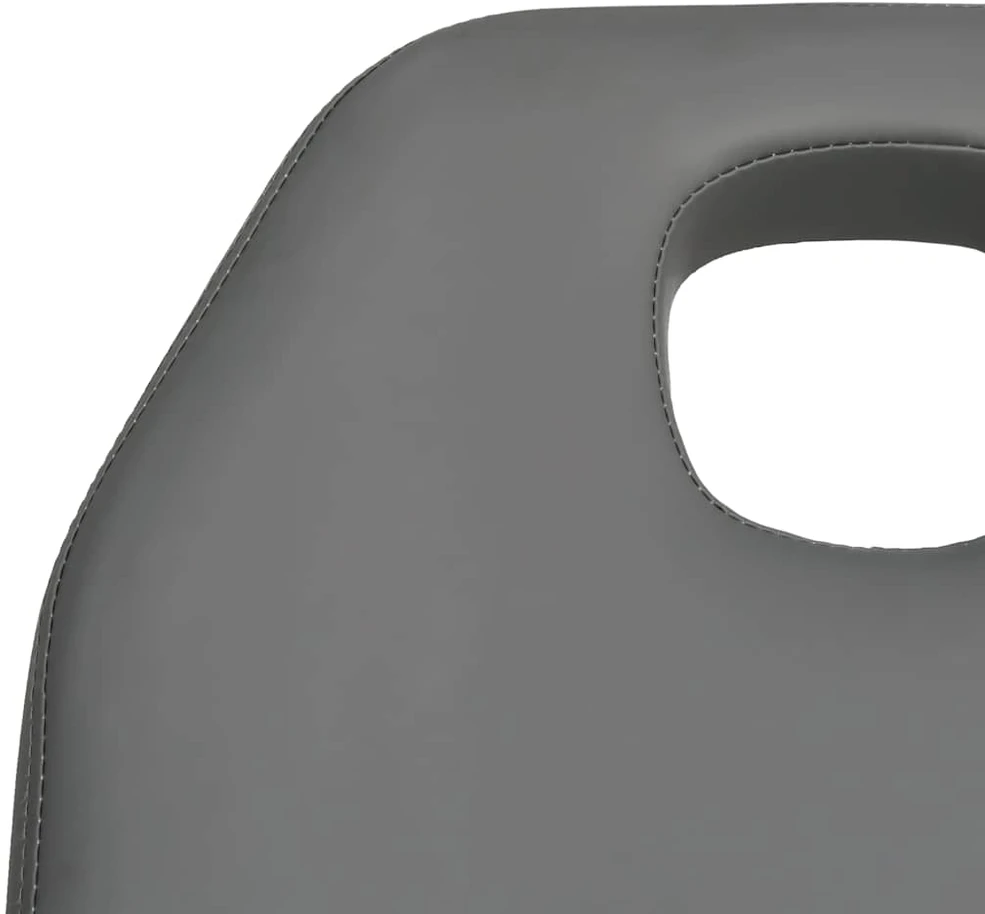 Masažinis stalas, pilkos spalvos, 180x62x(86,5-118)cm
