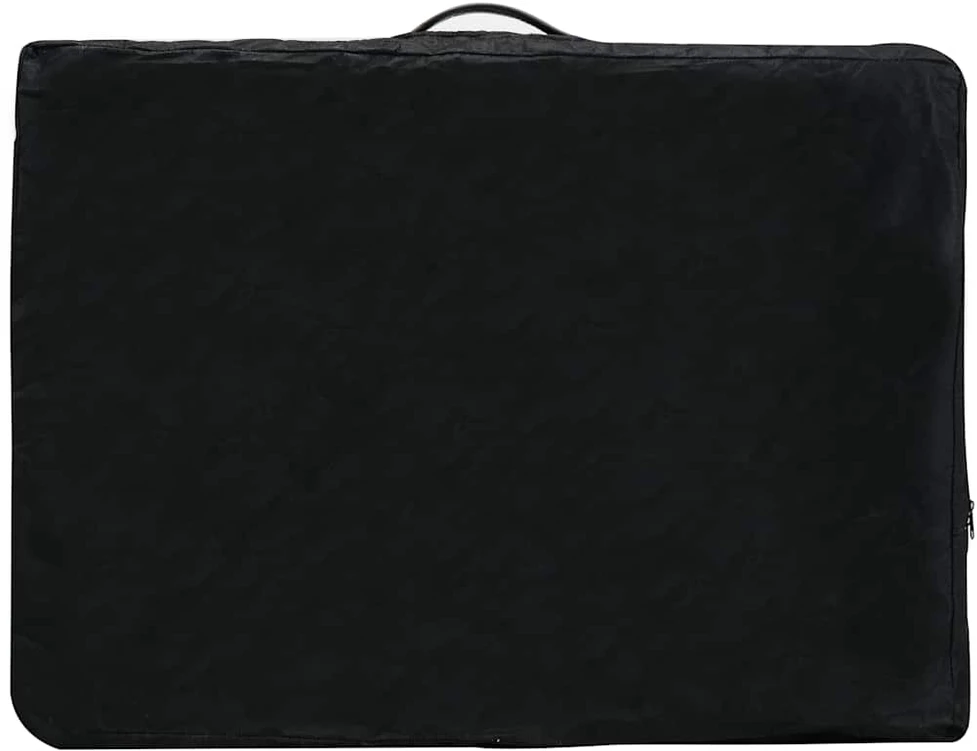 Masažo stalas, antracito, 186x68cm, 3 zonų, medinis rėmas