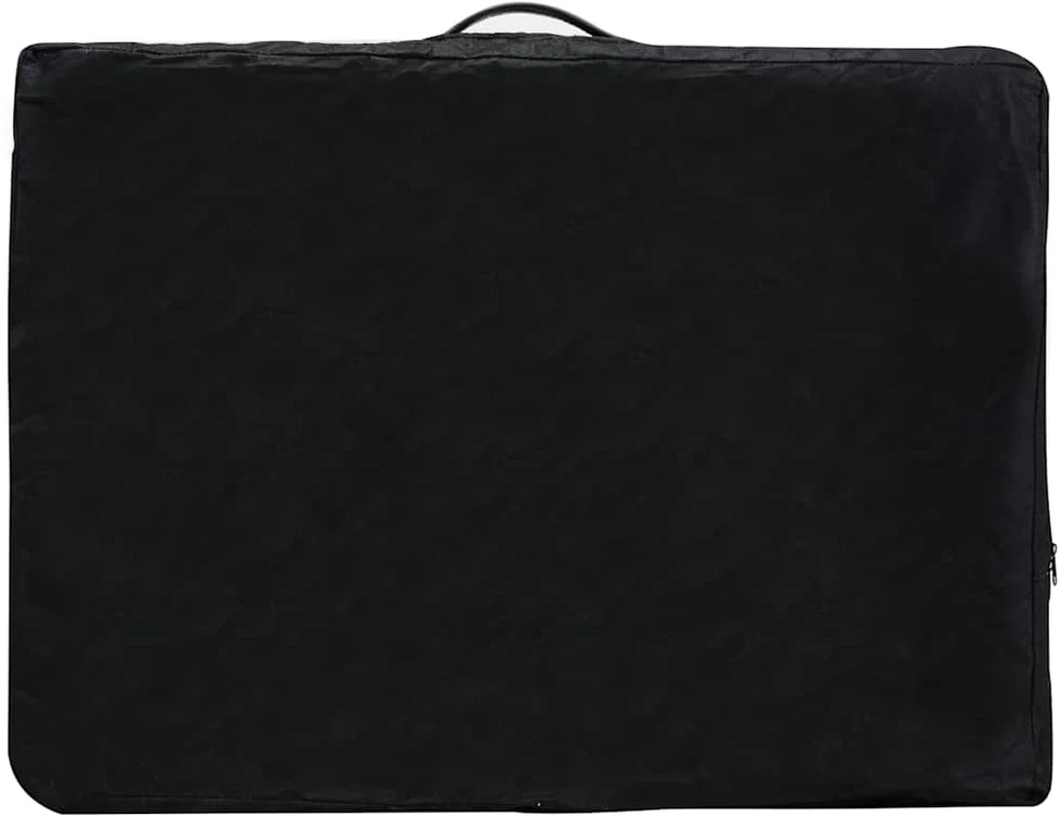 Masažo stalas, antracito, 186x68cm, 4 zonų, medinis rėmas