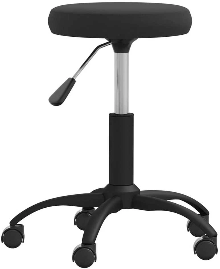 Masažuotojo kėdė, juodos spalvos, aksomas (333171)