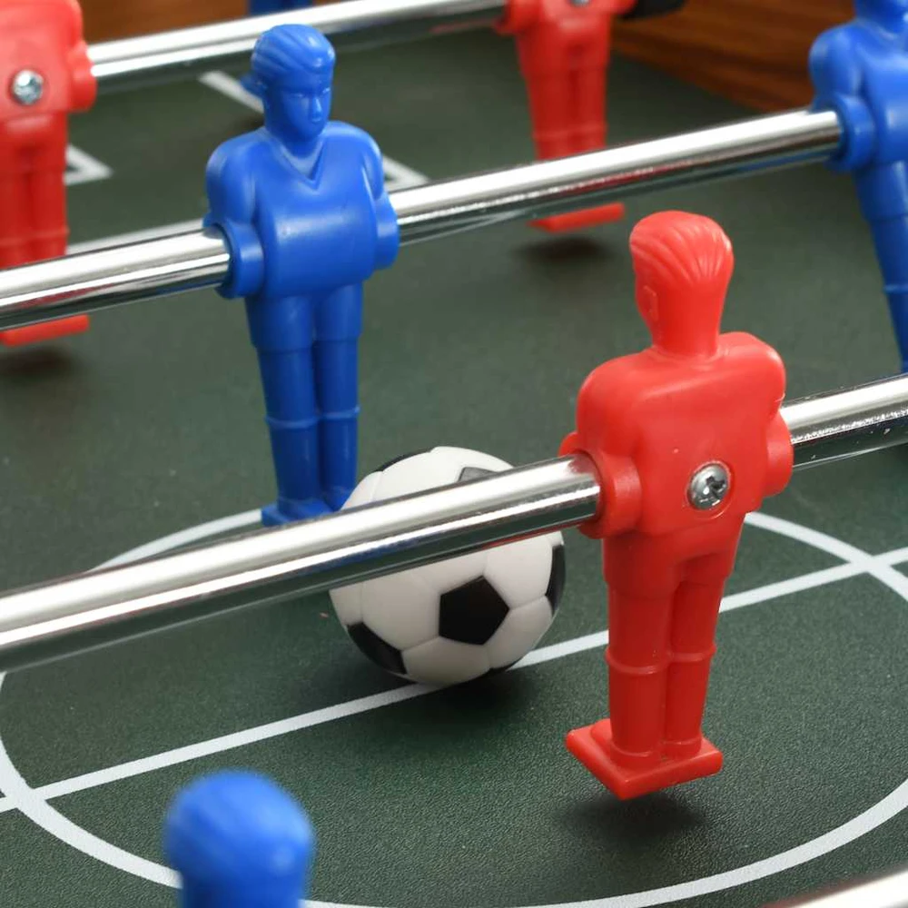 Mažas stalo futbolo stalas, klevo spalvos, 69x37x62cm