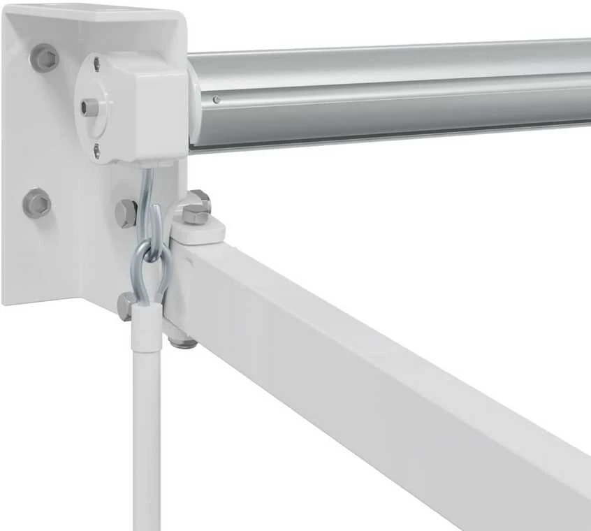 Mechaninis traukiamas markizės rėmas Baltas 3 x 2 m Aliuminis