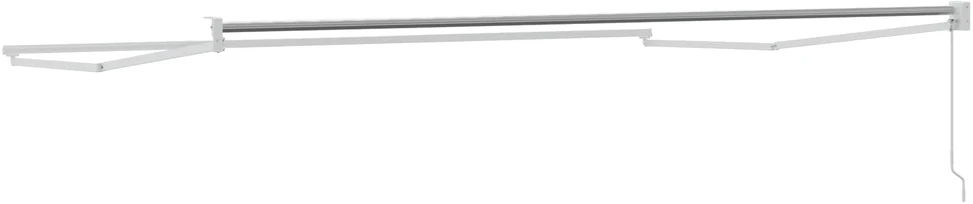 Mechaninis traukiamas markizės rėmas Baltas 4 x 2 m Aliuminis