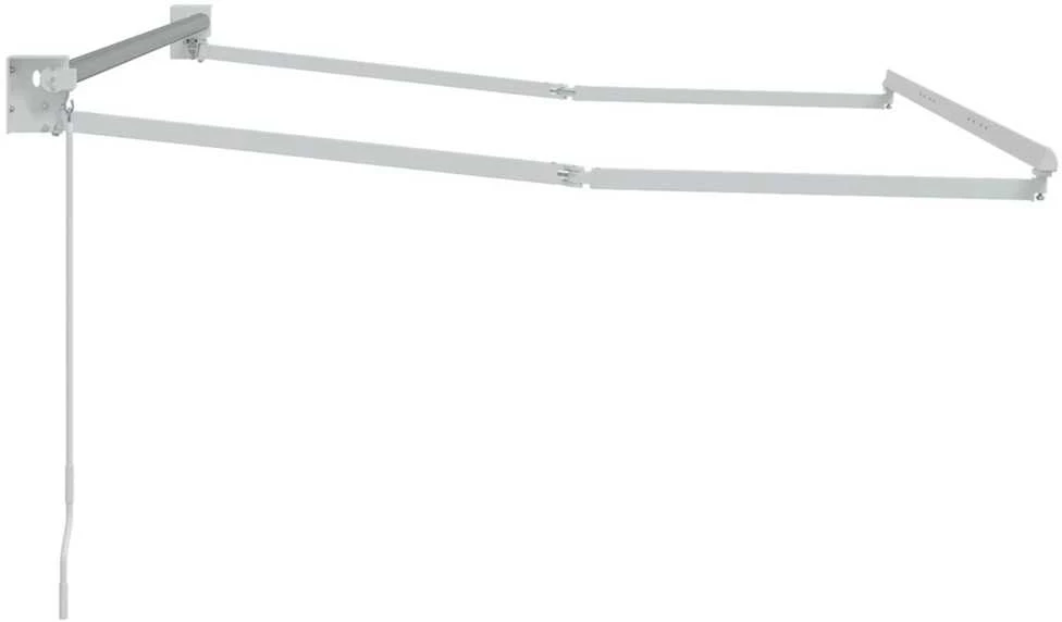 Mechaninis traukiamas markizės rėmas Baltas 3,5 x 2 m Aliuminis