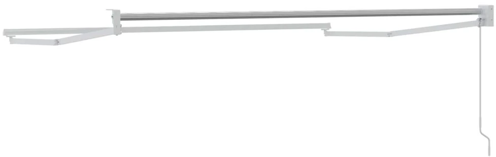 Mechaninis traukiamas markizės rėmas Baltas 3 x 2 m Aliuminis