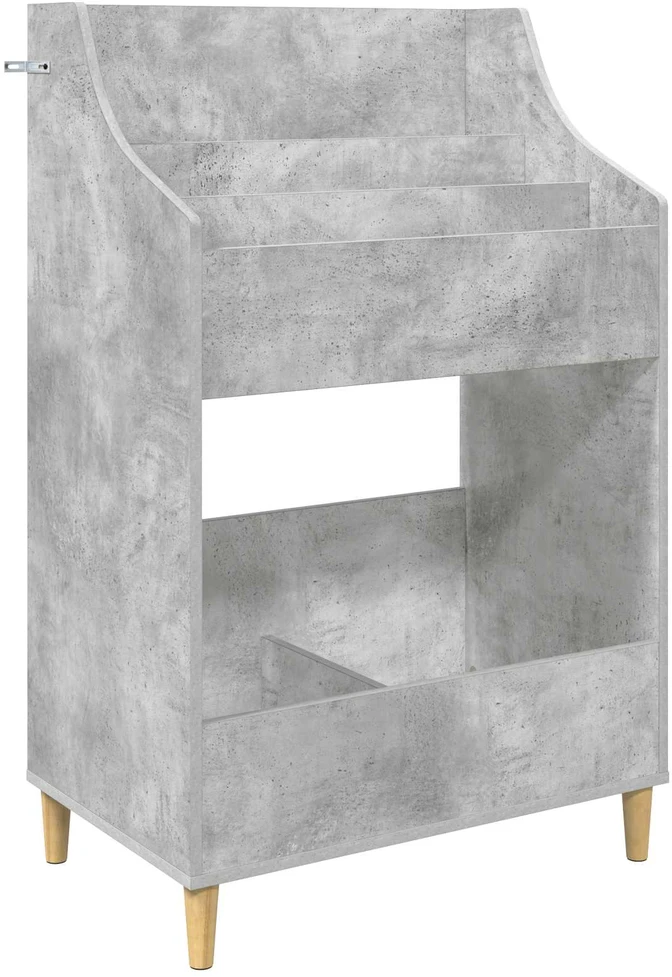Medijos lentynos Betono pilka 70,5 x 46 x 112 cm