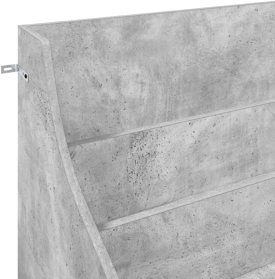 Medijos lentynos Betono pilka 70,5 x 46 x 112 cm