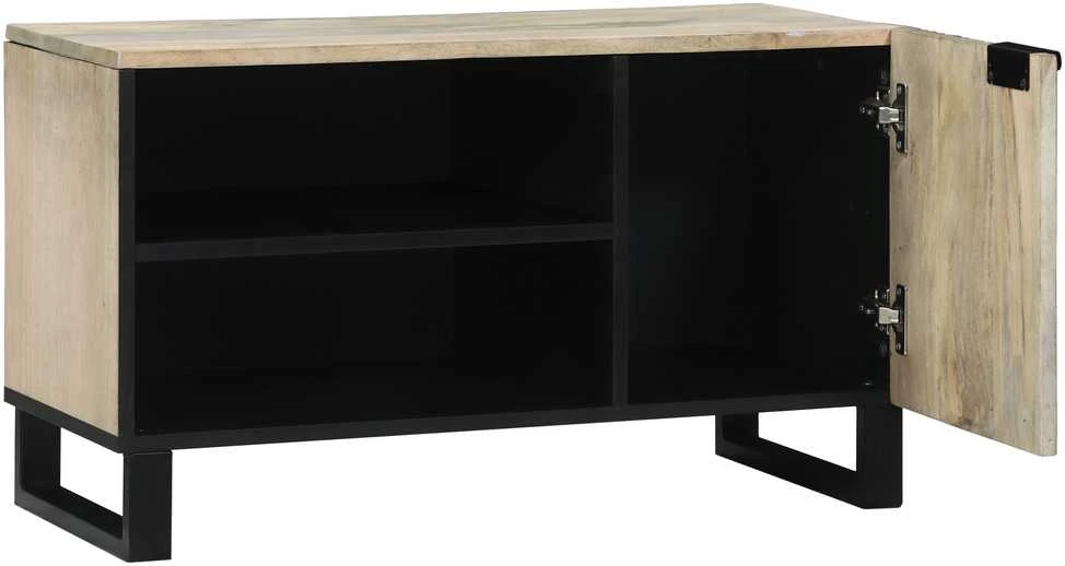TV vienetai 80 x 33 x 46 cm Balta Apdirbta mediena