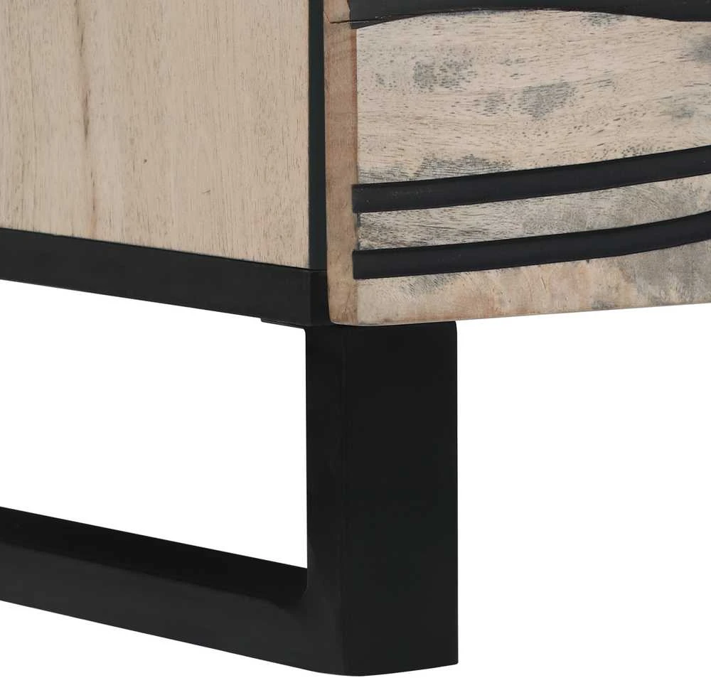 TV vienetai 100 x 33 x 46 cm Balta Apdirbta mediena