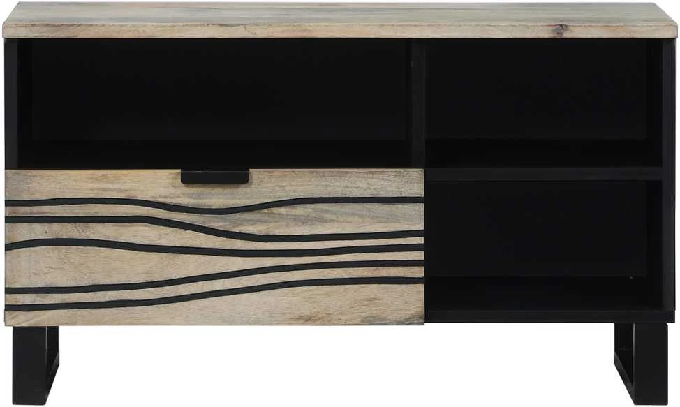 TV vienetai 80 x 33 x 46 cm Balta Apdirbta mediena