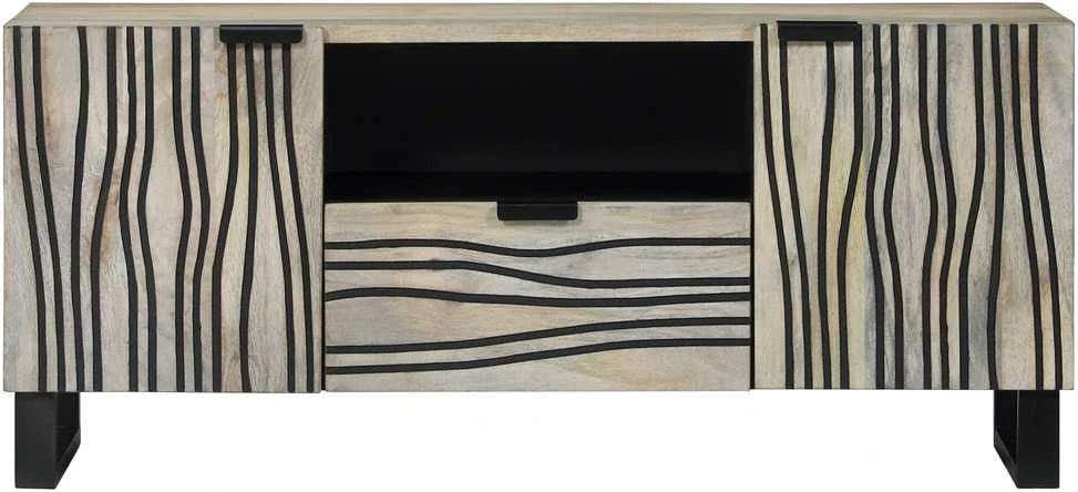 TV vienetai 105 x 33 x 46 cm Balta Apdirbta mediena