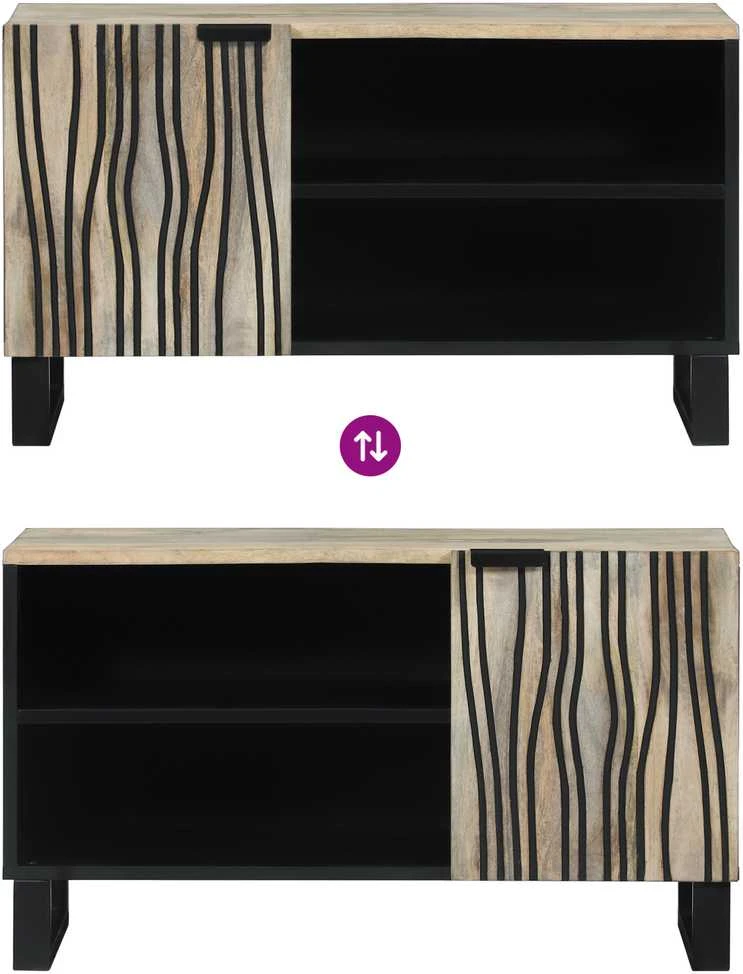 TV vienetai 80 x 33 x 46 cm Balta Apdirbta mediena
