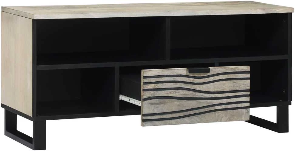 TV vienetai 105 x 33 x 46 cm Balta Apdirbta mediena