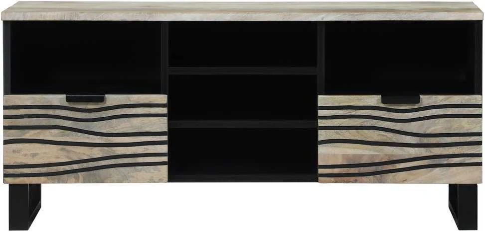 TV vienetai 100 x 33 x 46 cm Balta Apdirbta mediena
