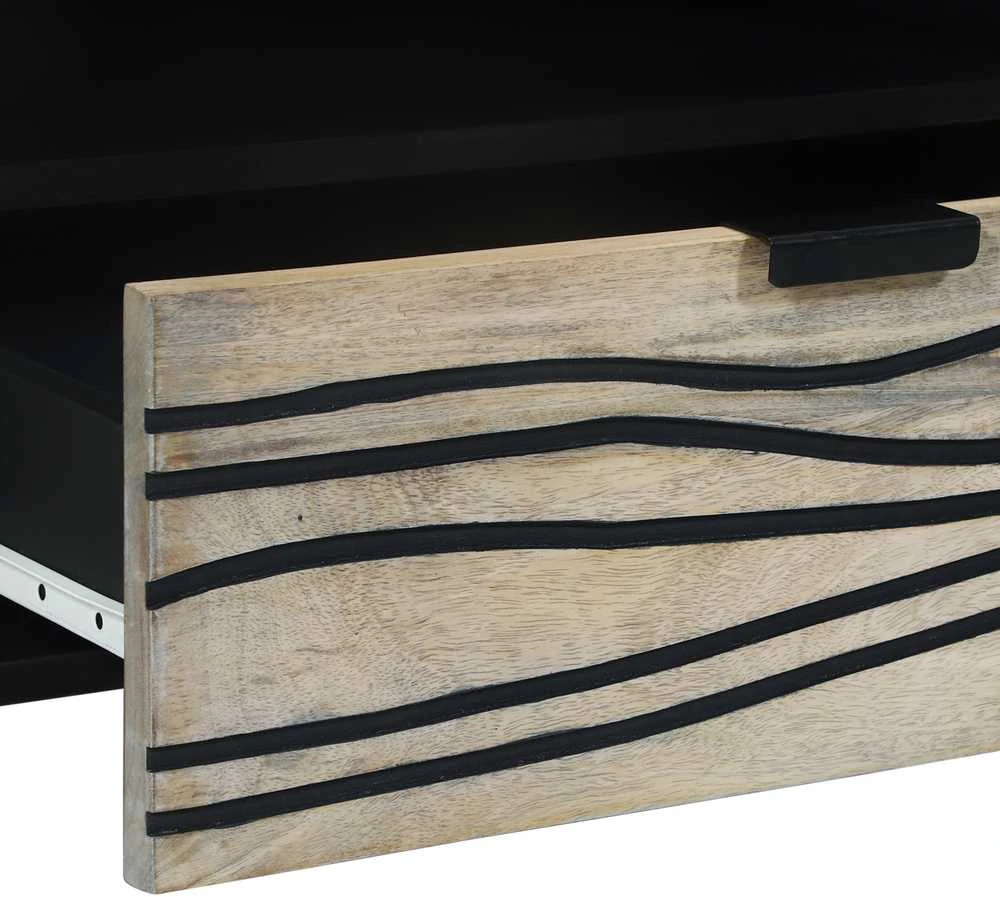 TV vienetai 80 x 33 x 46 cm Balta Apdirbta mediena