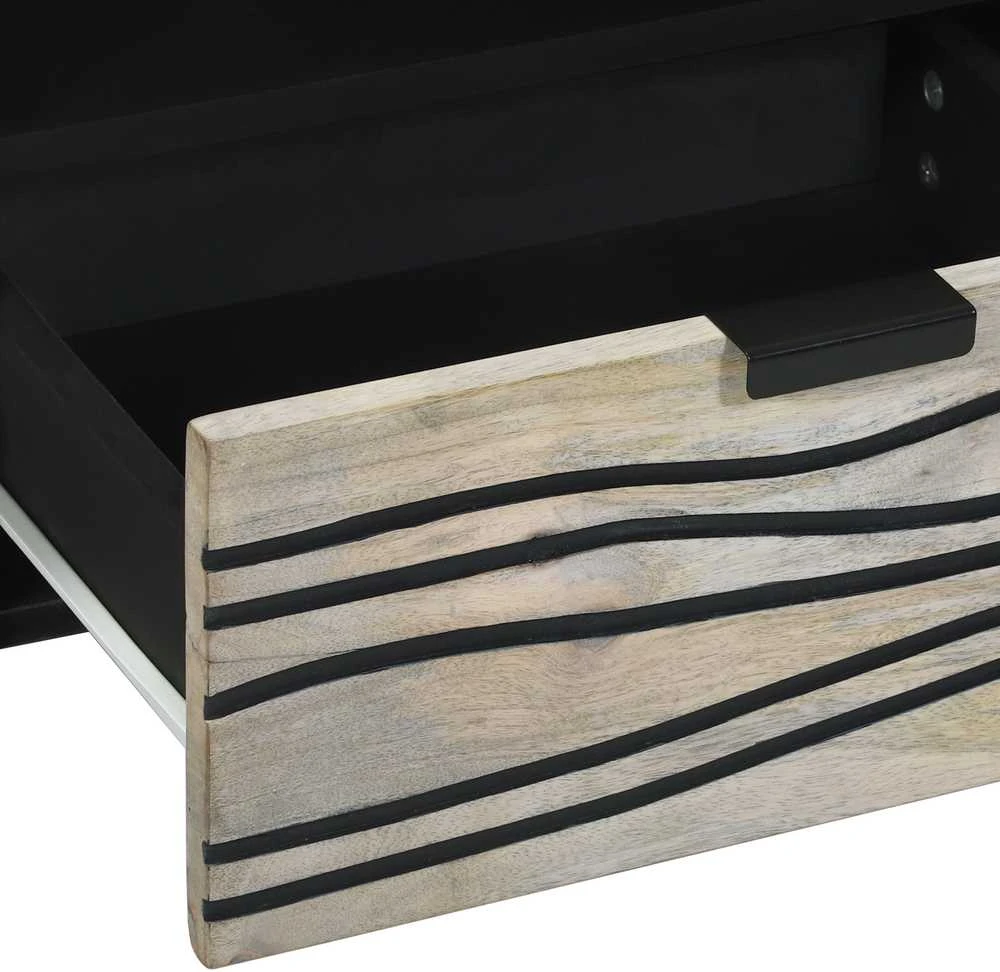 TV vienetai 105 x 33 x 46 cm Balta Apdirbta mediena