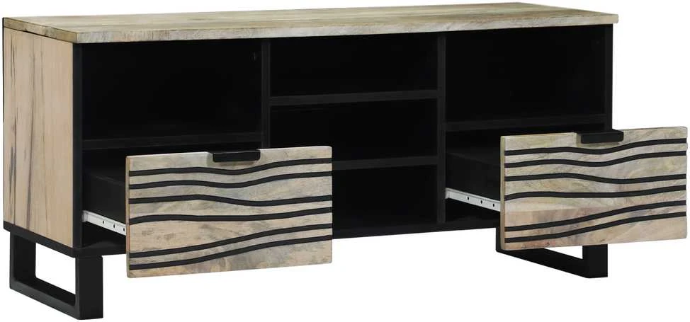 TV vienetai 100 x 33 x 46 cm Balta Apdirbta mediena