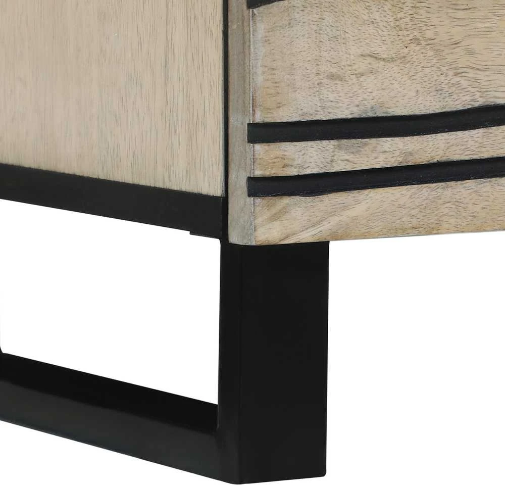 TV vienetai 80 x 33 x 46 cm Balta Apdirbta mediena