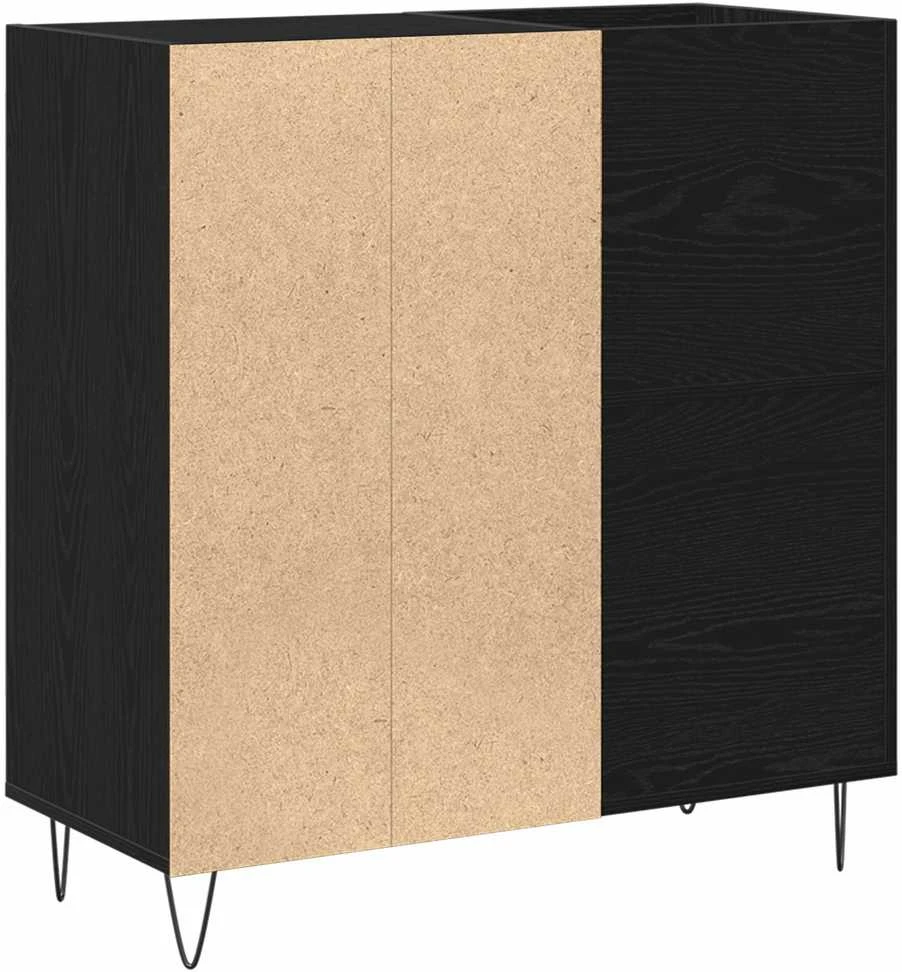 Plokštelių spintelė Juodas ąžuolas 85 x 38 x 89 cm