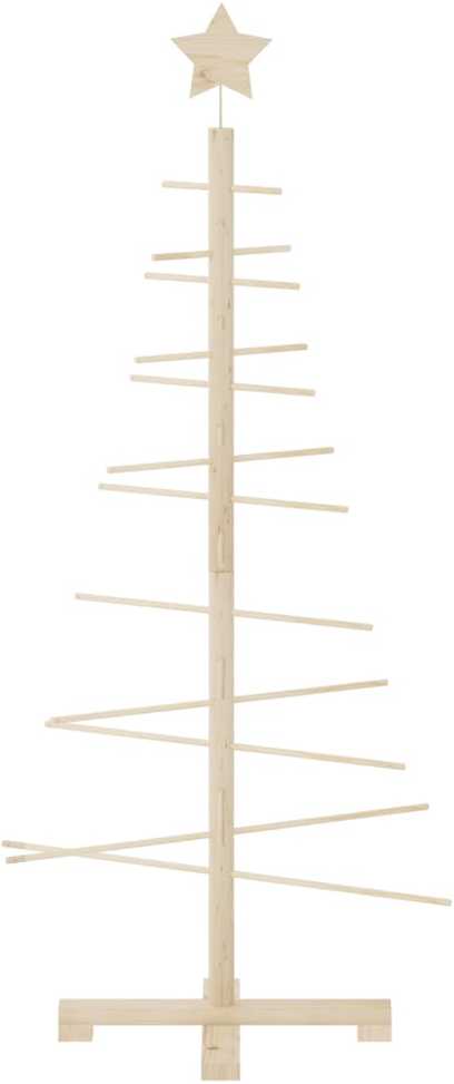 Medinė Kalėdų eglutė, 125cm, pušies medienos masyvas