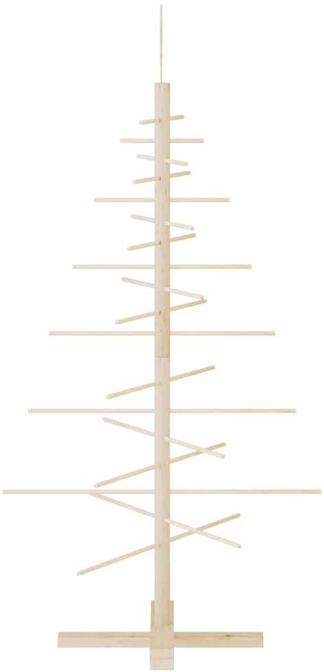 Medinė Kalėdų eglutė, 125cm, pušies medienos masyvas