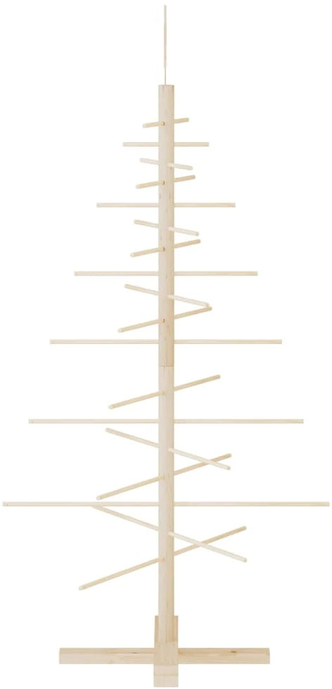 Medinė Kalėdų eglutė, 125cm, pušies medienos masyvas