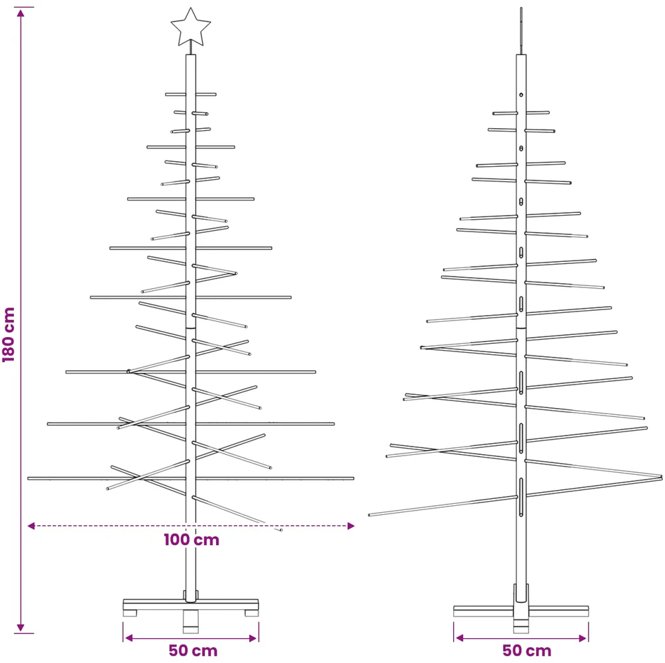 Medinė Kalėdų eglutė KOTKA 180 cm