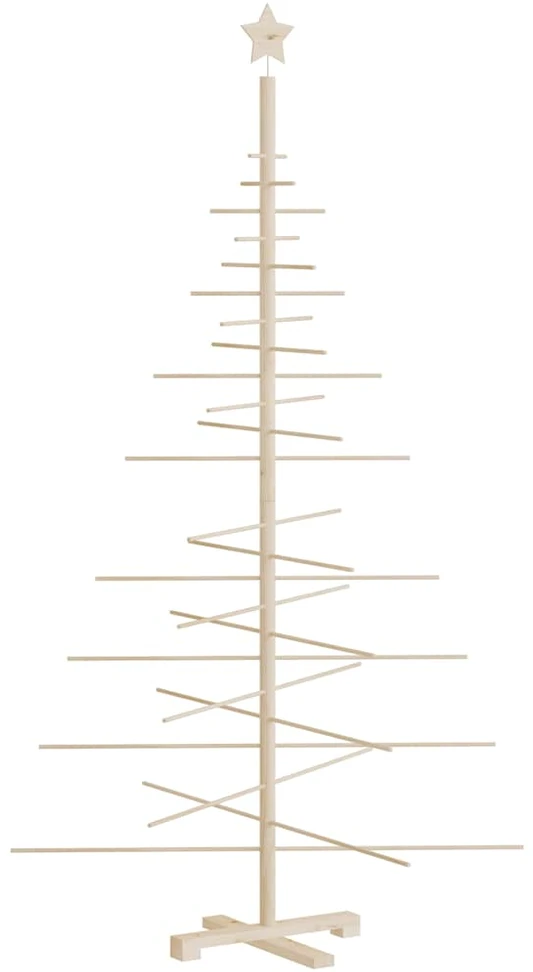 Medinė Kalėdų eglutė, 180cm, pušies medienos masyvas