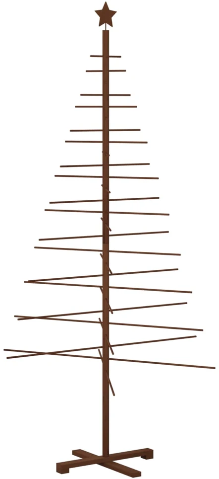 Medinė Kalėdų eglutė 210 cm Bambukas ir pušies medienos masyvas