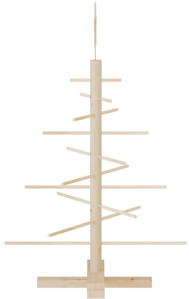 Medinė Kalėdų eglutė, 75 cm, pušies medienos masyvas