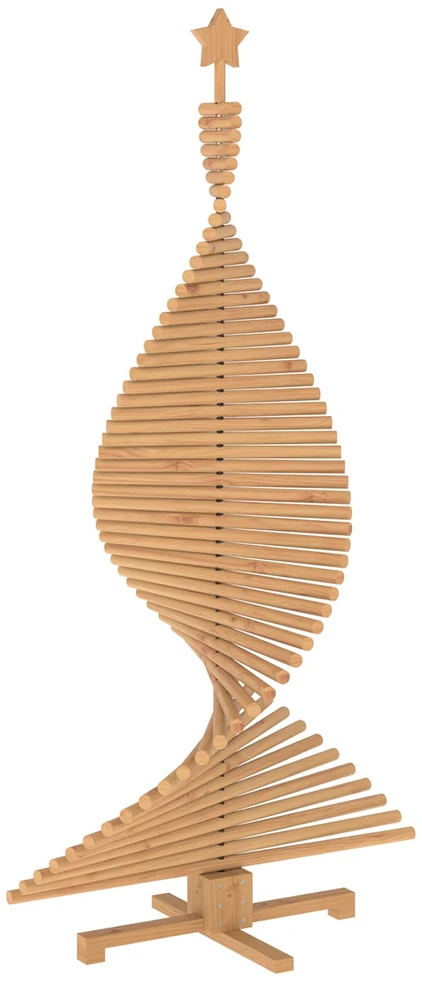 Medinė Kalėdų eglutė KOTKA 180 cm Pušies medienos masyvas