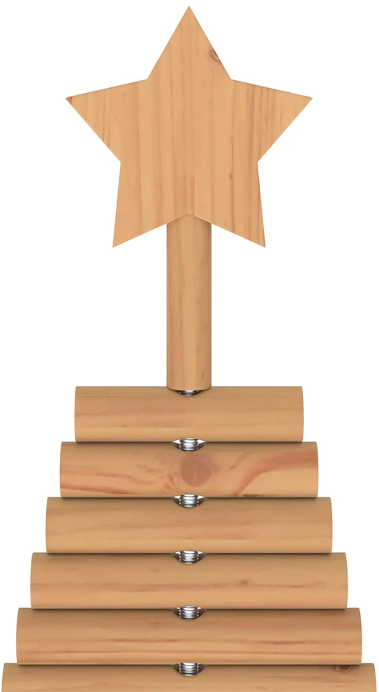 Medinė Kalėdų eglutė KOTKA 180 cm Pušies medienos masyvas