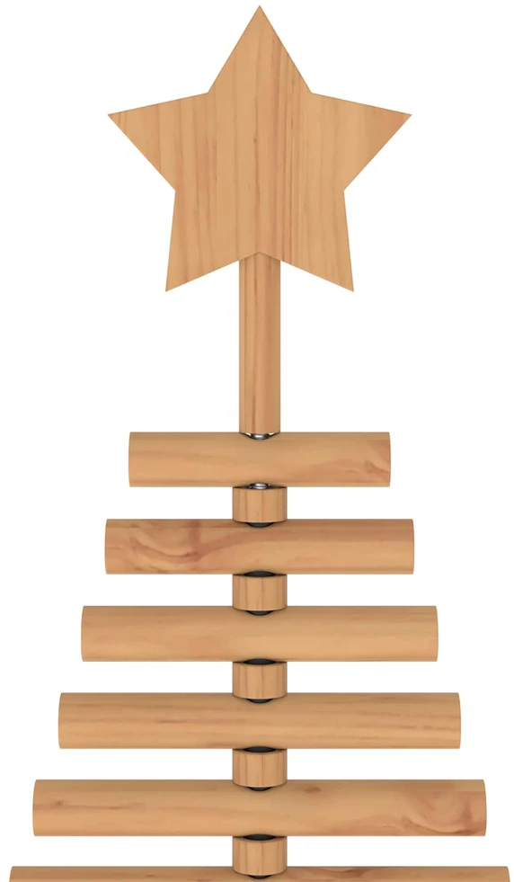 Medinė Kalėdų eglutė KOTKA 210 cm Pušies medienos masyvas