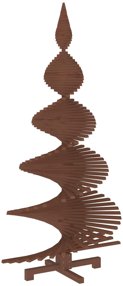 Medinė Kalėdų eglutė KOTKA 210 cm Pušies medienos masyvas