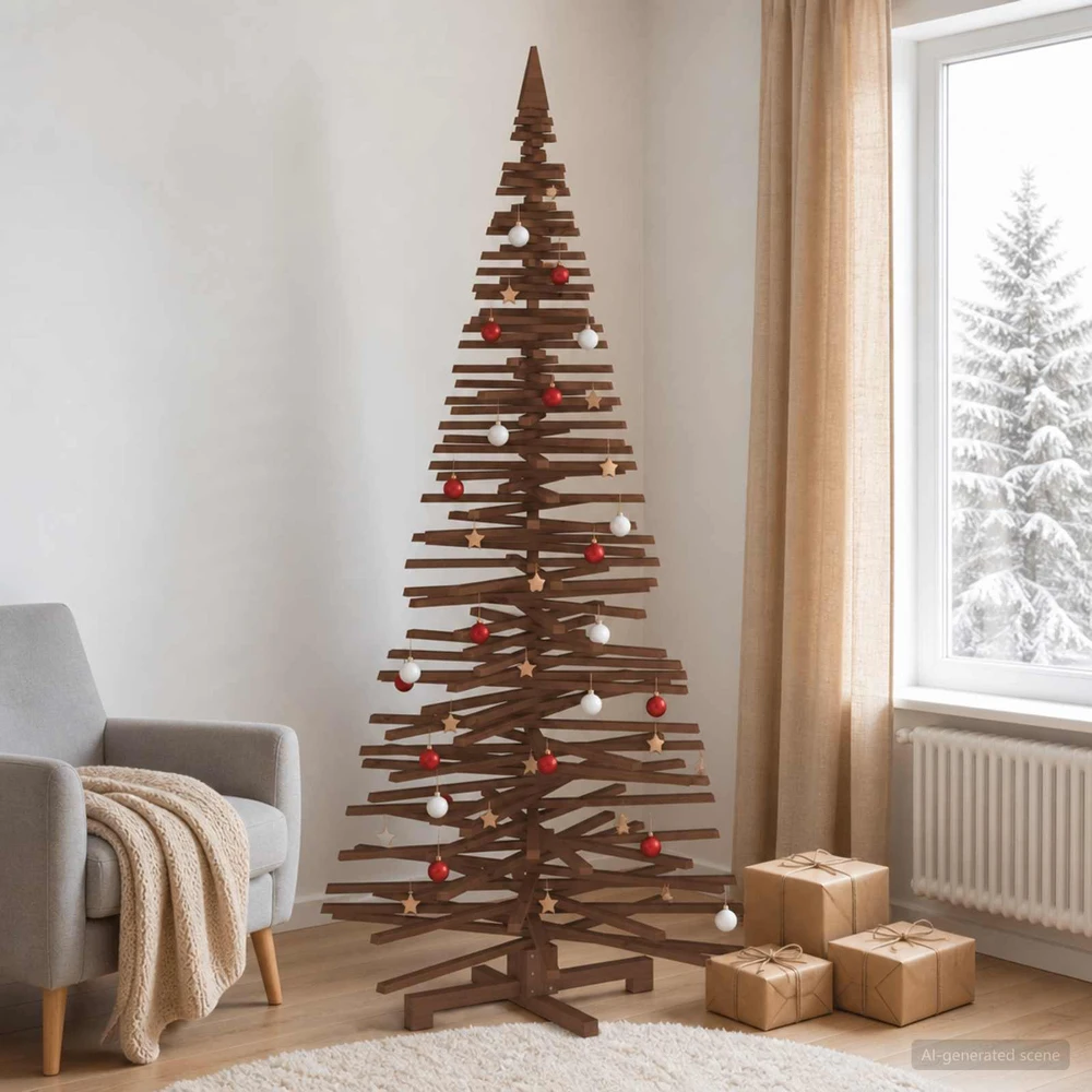 Medinė Kalėdų eglutė KOTKA 240 cm Pušies medienos masyvas