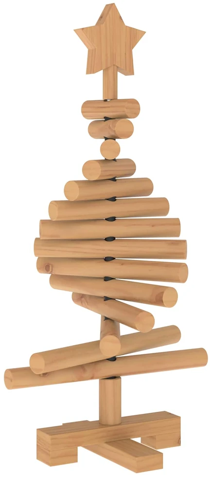 Medinė Kalėdų eglutė KOTKA 60 cm Pušies medienos masyvas