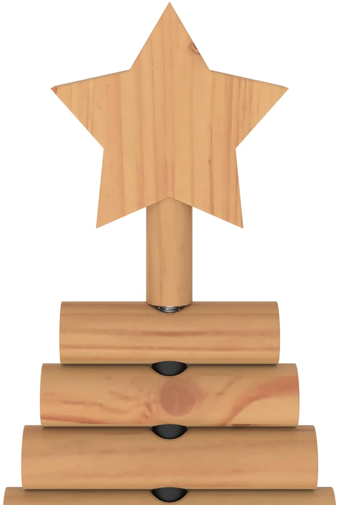 Medinė Kalėdų eglutė KOTKA 60 cm Pušies medienos masyvas