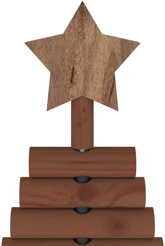 Medinė Kalėdų eglutė KOTKA 60 cm Pušies medienos masyvas