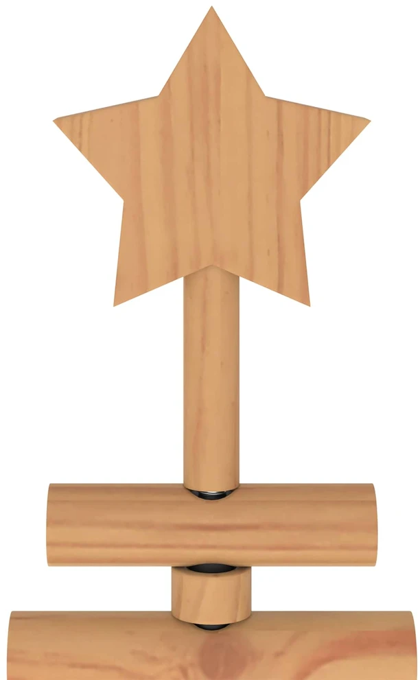 Medinė Kalėdų eglutė KOTKA 60 cm Pušies medienos masyvas