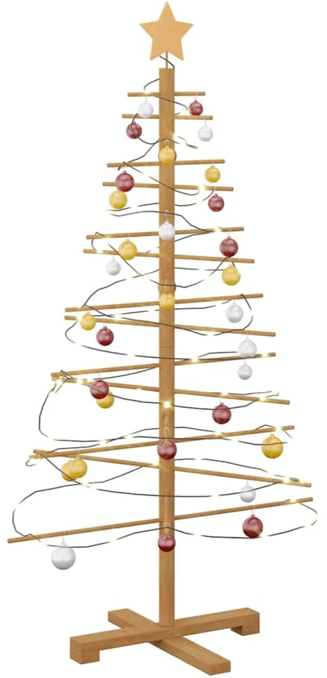 Medinė Kalėdų eglutė Ruda 125 cm Bambukas