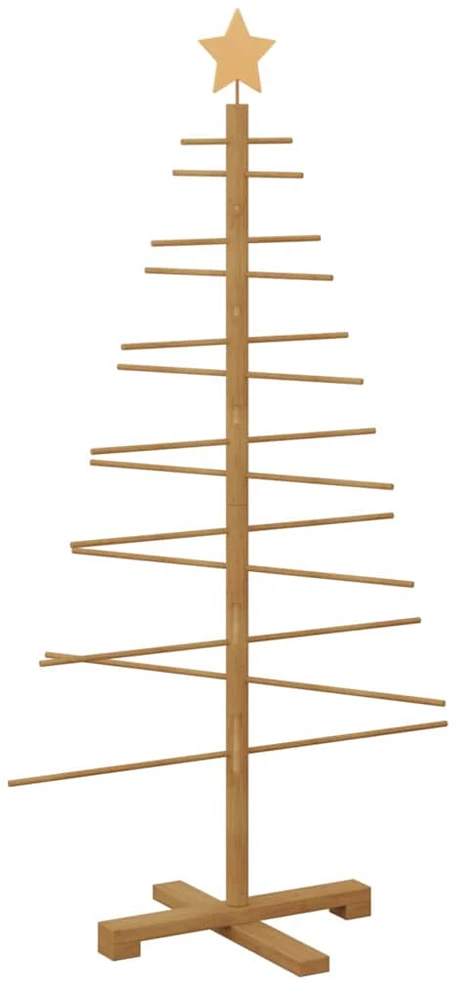 Medinė Kalėdų eglutė Ruda 125 cm Bambukas