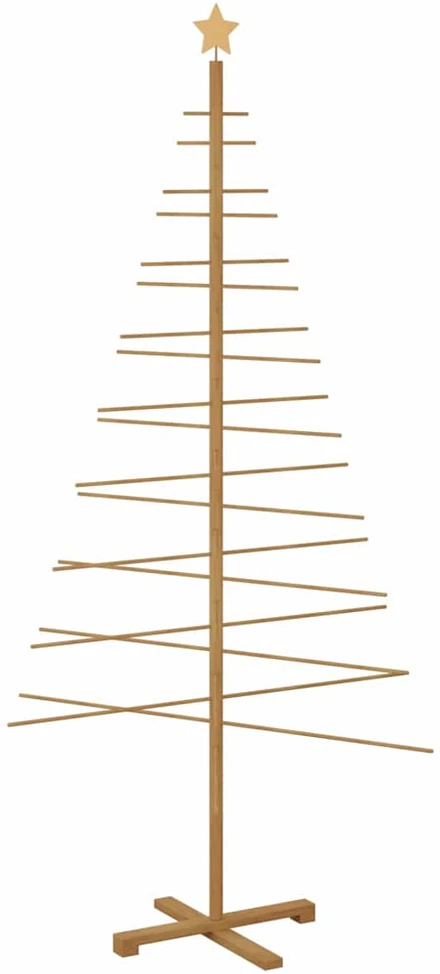 Medinė Kalėdų eglutė Ruda 210 cm Bambukas