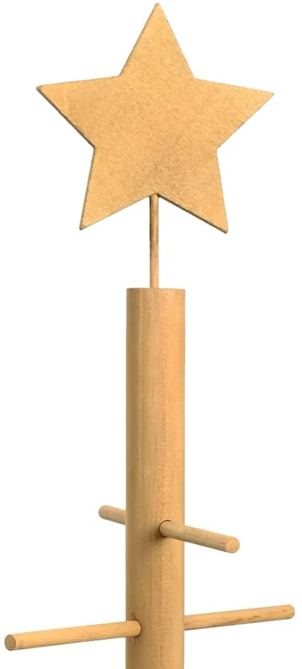 Medinė Kalėdų eglutė Ruda 75 cm Bambukas